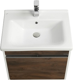 Акватон Тумба с раковиной Капри 60 таксония темная – фотография-3